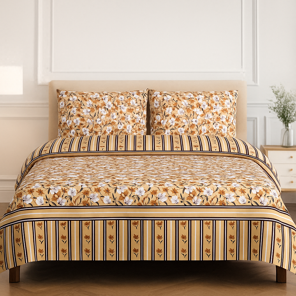 Renol Gold Bedsheet Set 3pcs