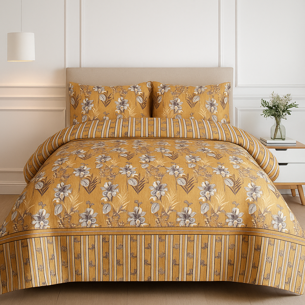 Yelo Gold Bedsheet Set 3pcs