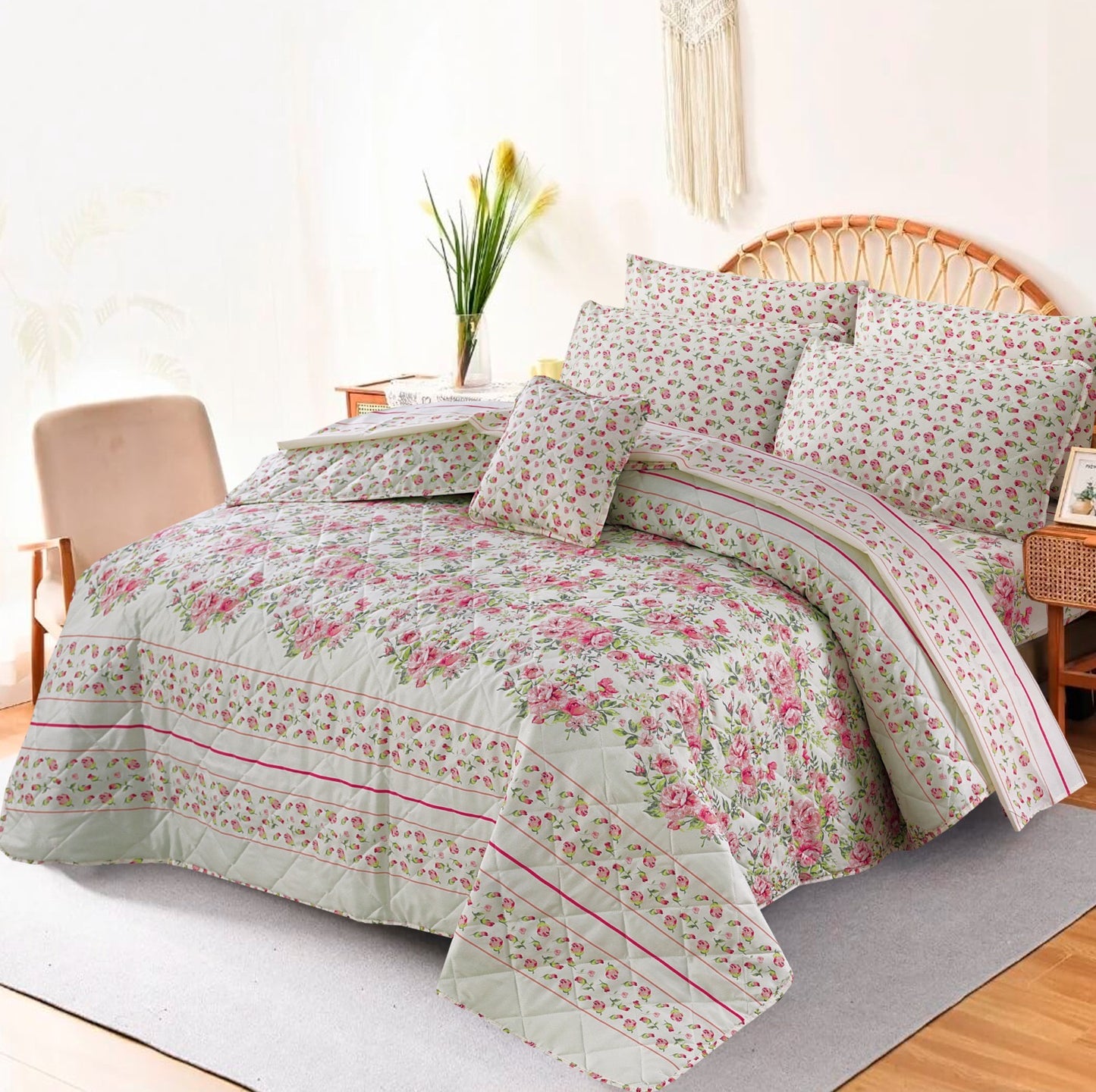 Ethnic Comforter Set 7 Pcs