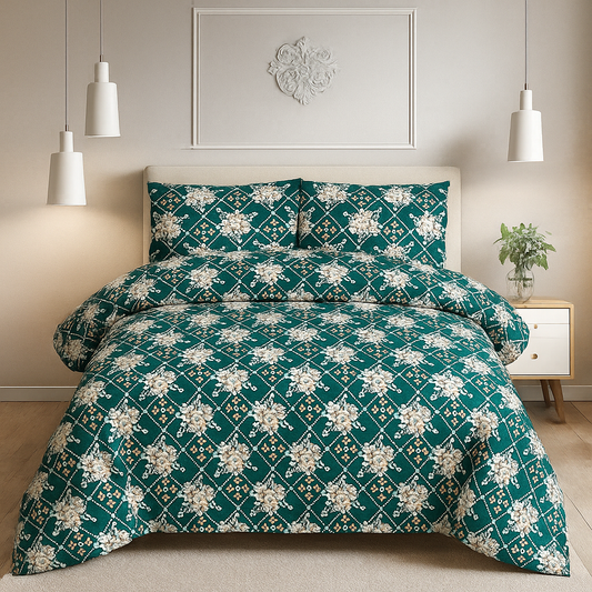 Qelen Gold Bedsheet Set 3pcs