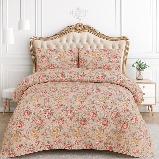 Teric Gold Bedsheet Set 3pcs