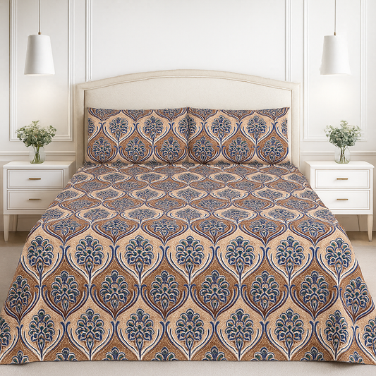 Konec Gold Bedsheet Set 3pcs