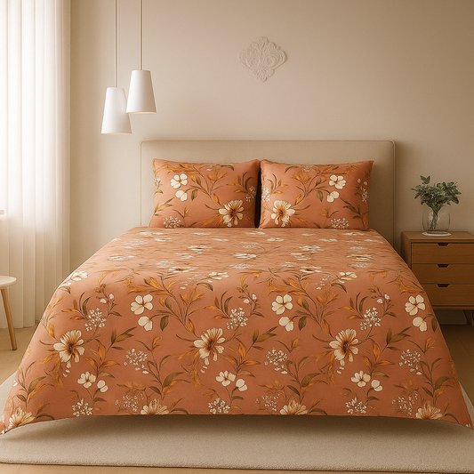 Crossin Gold Bedsheet Set 3pcs