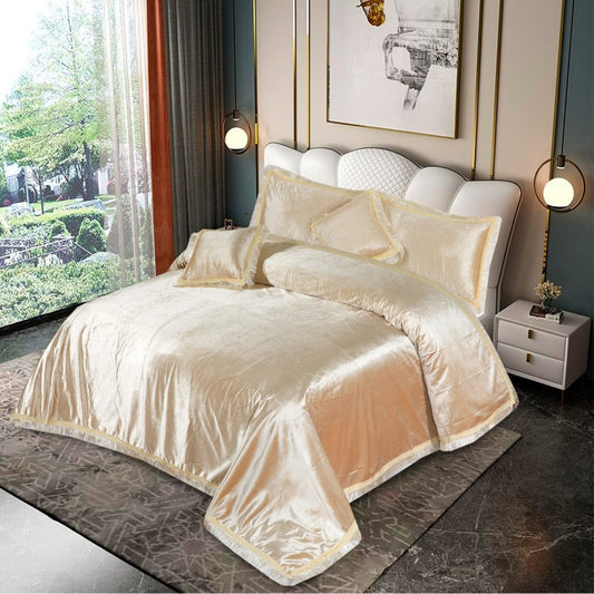 Sweet Samica  Velvet BedSheet 5Pcs