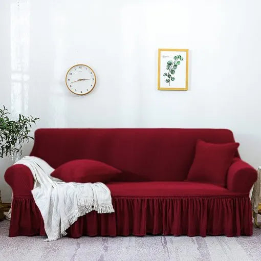 Mesh Sofa Cover - Maroon Colour