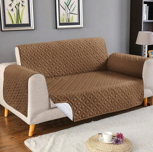 Brown Waterproof Sofa Cover