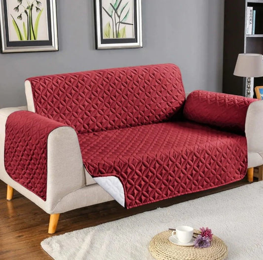 Red Waterproof Sofa Cover